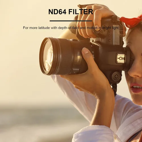 Miniatura 6 de Newks Filtro de lente ND64 de 2.835 in (filtro de densidad neutra fija de 6 paradas), 30 recubrimientos multicapa HD impermeable importación AGC