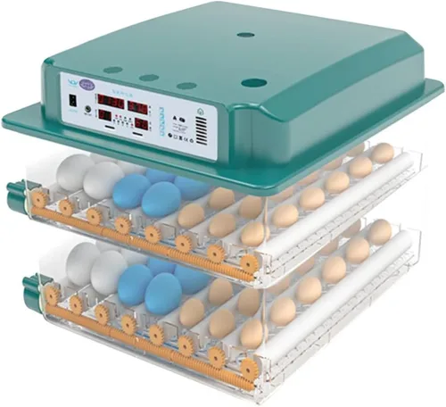 YXCKG Incubadora digital automática de 120 huevos para incubar huevos de gran capacidad con vela de huevos, girador automático de huevos, para