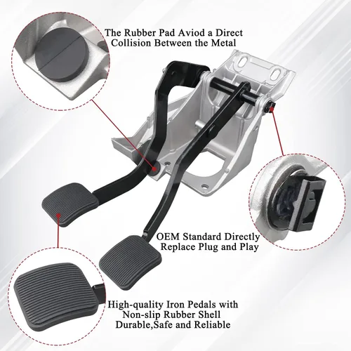 Miniatura 4 de TQPONLY conjunto de soporte de pedal de embrague de freno con bujes montados Compatible con Ford Ranger 1995-2006 Reemplaza 6L5Z2455BB