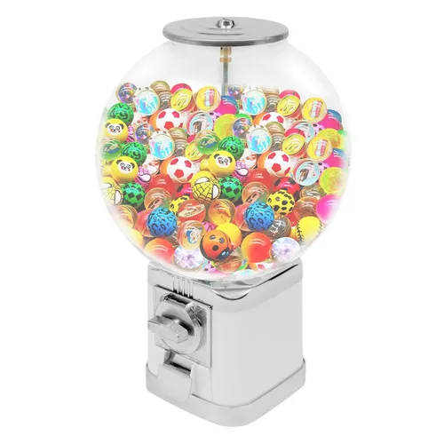 Miniatura 12 de Máquina expendedora, moneda de 1 dólar de gran capacidad, máquina de chicles de caramelo, 500 piezas de 1.26 pulgadas, máquinas expendedoras