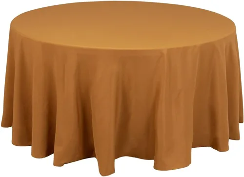 Miniatura 12 de Balsa Circle Manteles redondos color beige de 120 pulgadas de tela de alta calidad, manteles de tela para bodas, fiestas, recepción, banquetes