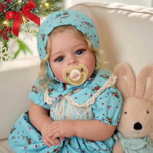 Miniatura 8 de JIZHI Muñecas de Bebé Reborn Realistas - Muñecas de Bebé Recién Nacido Realistas de 18 Pulgadas Niña Rubia Hechas a Mano Muñecas de Niños Pequeños