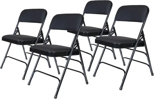 Miniatura 15 de OEF Furnishings Serie OEF2300 - Sillas plegables de doble bisagra con triple apoyo, tapizado de tela de alta calidad y servicio pesado