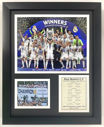 Miniatura 3 de Legends Never Die, Inc. Real Madrid CF Colección UEFA Champions League Collage de fotos enmarcado de 12 x 15 pulgadas 2021-2022