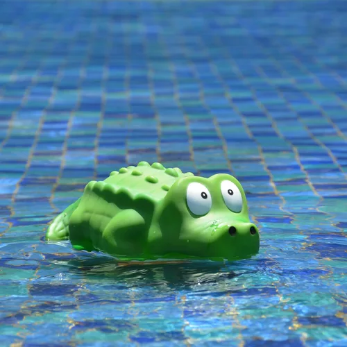 Miniatura 6 de XY-WQ Flotador de cloro, dispensador de cloro flotante para piscina (cocodrilo), se adapta a tabletas de 1 y 3 pulgadas para piscinas grandes