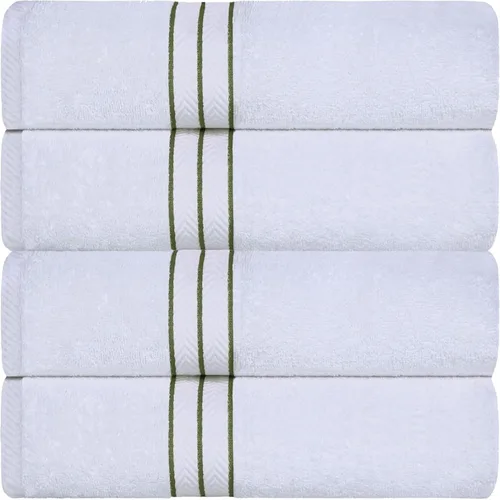 Miniatura 42 de Juego de toallas de baño de algodón turco ultra suave de Superior, juego de 2 piezas, toallas para la ducha, baño, artículos esenciales para el Latte