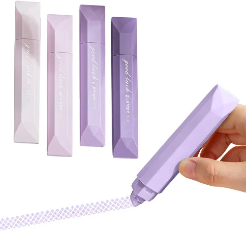 Miniatura 10 de Lapices de Cinta de Doble Cara, Nuevo Dispensador de Cinta de Doble Cara para Álbum de Recortes 2026, 4 Piezas de Cinta Adhesiva para Manualidades