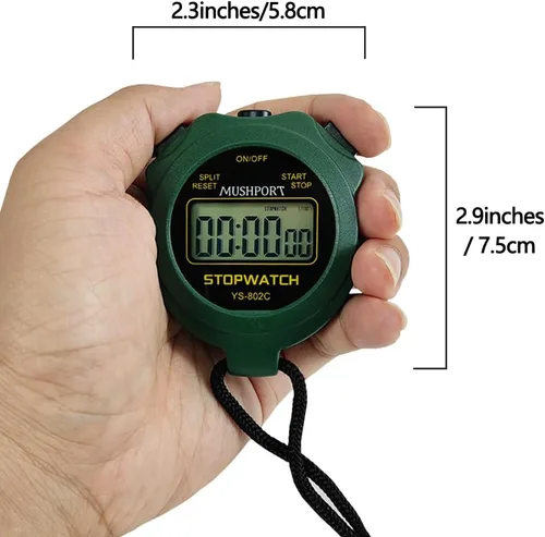 Miniatura 7 de Cronómetro Temporizador Solo Modo Cronómetro, Encendido/Apagado Silencioso Pantalla Grande Operación Simple, Sin Reloj Fecha Cuenta Regresiva