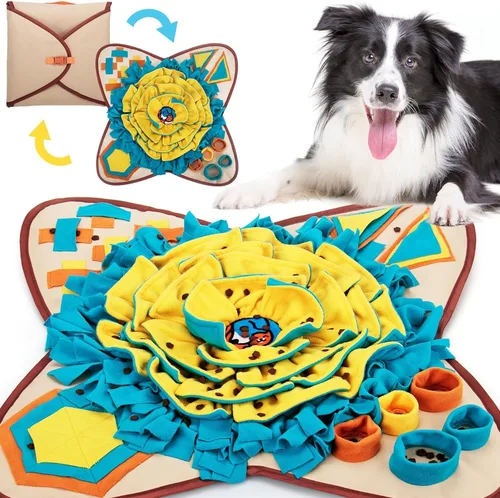 AWOOF Alfombrilla para olfatear mascotas para perros, juego interactivo de alimentación para el aburrimiento, fomenta las habilidades naturales de