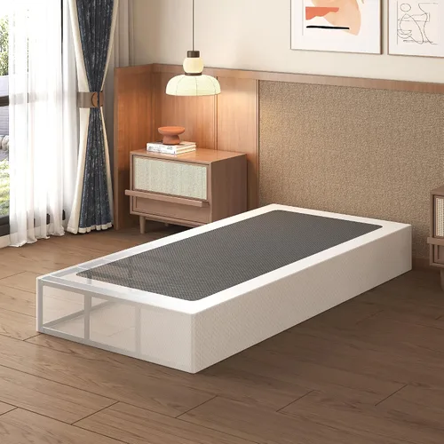 Miniatura 10 de Lutown-Teen Somier de 3 pulgadas de perfil bajo para cama Queen, somier metálico resistente para base de cama Queen con cubierta de tela, base de 3
