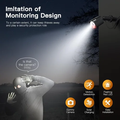Miniatura 6 de Lixada Luces solares con sensor de movimiento para exteriores, IP67, impermeables, para montaje en pared, luces LED de seguridad de movimiento con 3