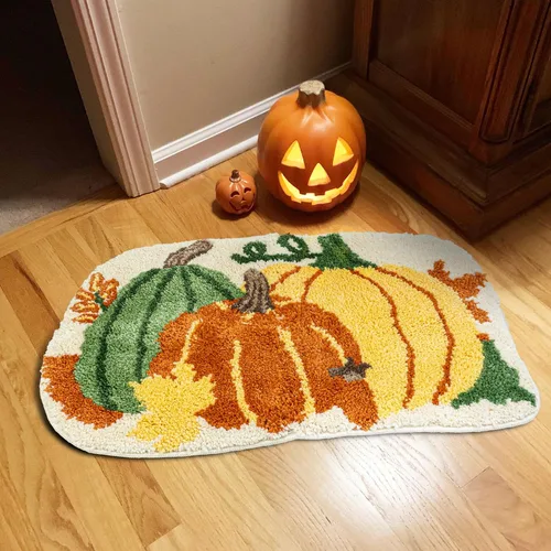 Miniatura 10 de Alfombra de baño de Halloween para decoración de baño, tapete de baño de murciélagos góticos, antideslizante, lindas alfombras para cocina