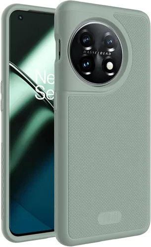 Miniatura 13 de TUDIA DualShield Grip - Funda protectora para OnePlus 11 5G (2023), MergeGrip, de doble capa, a prueba de golpes, delgada, de grado militar, Verde