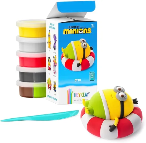 Miniatura 12 de HEY CLAY Minions - Arcilla de modelado de secado al aire colorida para niños - Kits de manualidades para niños de 4 a 8 años - Juguetes de Minions