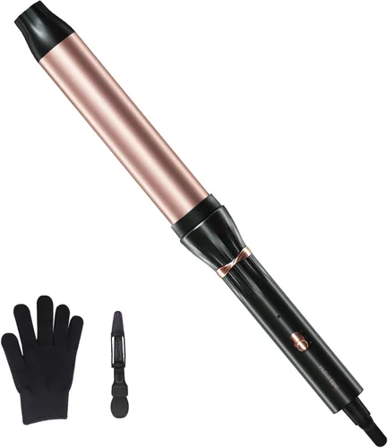 Miniatura 10 de Hahahope 1 Inch Ceramic Curling Wand for Loose Waves, Extra Long Barrel Hair Curler for Medium to Long Hair, 2 Adjustable Temperatures, Global