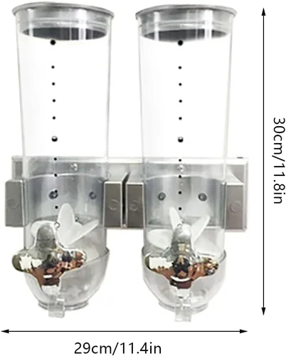 Miniatura 2 de Dispensador doble de alimentos Blade – Dispensador de alimentos secos perfecto como dispensador de dulces, nueces, arroz, granola, cereales y más