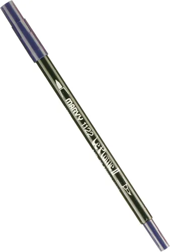Miniatura 66 de Uchida 1122-C-3 Marvy Extra Fine Tip Le Plume II Rotulador de doble punta, azul