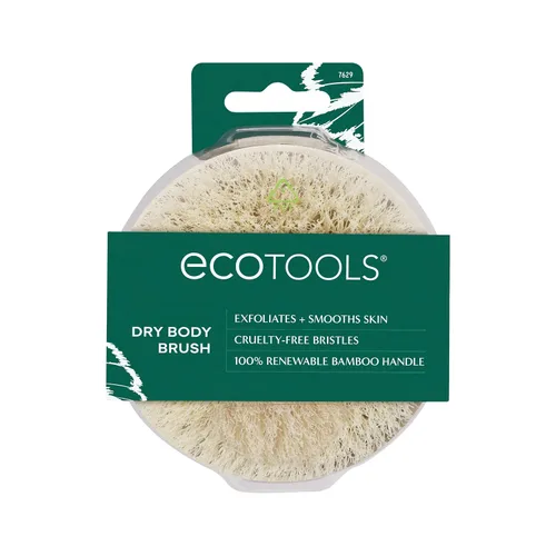 EcoTools Cepillo corporal seco, para rutina de cuidado de la piel después de la ducha y el baño, elimina la suciedad y promueve la circulación
