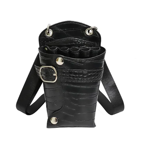 Bolsa de cuero sintético para peluquería y peluquería para peluquería, bolsa de herramientas para estilista, peine para corte, cinturón de hombro
