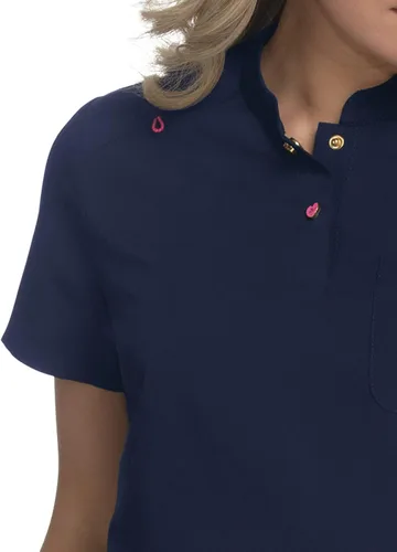 Miniatura 3 de KOI Betsey Johnson B119 - Top exfoliante de guisante dulce para mujer Flamingo