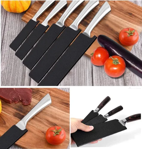 Miniatura 6 de Funda para cuchillo, protector de borde para cuchillo de chef, cubiertas universales para cuchillas de cocina, sin BPA, funda de cuchillo forrada