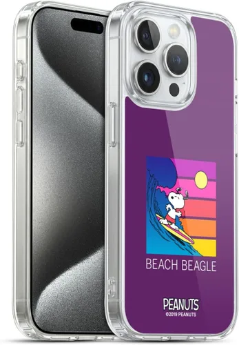 Miniatura 142 de Head Case Designs Peanuts Tropical Surf Snoopy Aloha Disco Gel Funda con licencia oficial [protección de grado militar] compatible con Apple iPhone