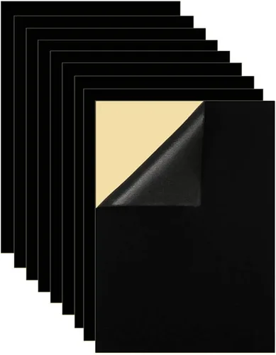 Mesheshe 10 piezas de fieltro autoadhesivo, tela autoadhesiva para arte y manualidades, fieltro para cajones y cajas de joyería, forro de fieltro,
