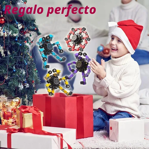 Miniatura 7 de Gokeey Fidget Spinners 8 piezas para niños y adultos, juguetes sensoriales para aliviar el estrés para niños y niñas, giroscopios de punta de dedo