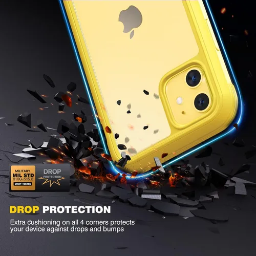 Miniatura 545 de Diaclara Funda diseñada para iPhone 16, mejorada [protección completa de la cámara], carcasa resistente de cuerpo completo con protector de pantalla