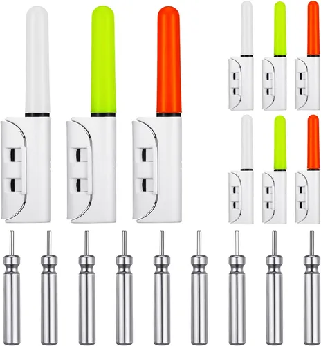 Miniatura 9 de Retisee 9 Piezas de 2.5 Pulgadas de Palos Luminosos para Pesca LED, Luz para Caña de Pesca Nocturna, Alarma Luminosa de Picada de Pesca Nocturna