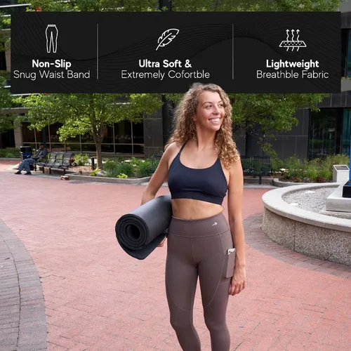 Miniatura 3 de CompressionZ - Leggings de compresión de cintura alta para mujer, para yoga, correr, gimnasio y entrenamiento diario, pantalones deportivos