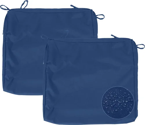 Miniatura 10 de Fundas de cojín repelentes al agua para asiento de patio, solo fundas de cojín para asientos de exteriores
