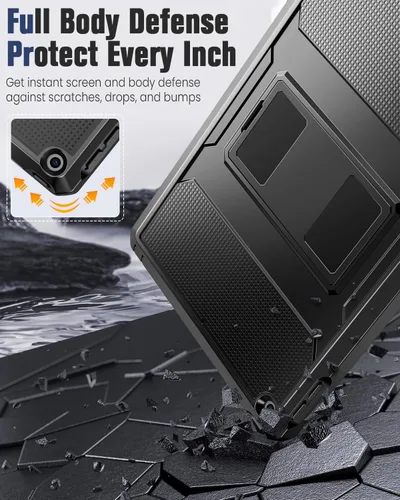 Miniatura 4 de MoKo Funda Compatible con iPad 9.7 de 2018/2017 6ª/5ª Generación - [Resistente] Funda Híbrida Protectora de Cuerpo Completo a Prueba de Golpes