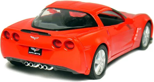 Miniatura 3 de KiNSMART 2007 Corvette Z06 5 pulgadas escala 1:36 5 pulgadas modelo de metal fundido a presión American Muscle Toy Car. Juego de 4