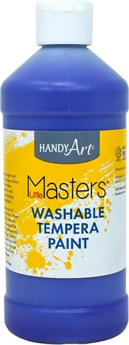 Miniatura 14 de Handy Art Little Masters - Pintura al temple lavable, turquesa, botella de 128 onzas, brillante y mezclable, alta opacidad, colores lavables