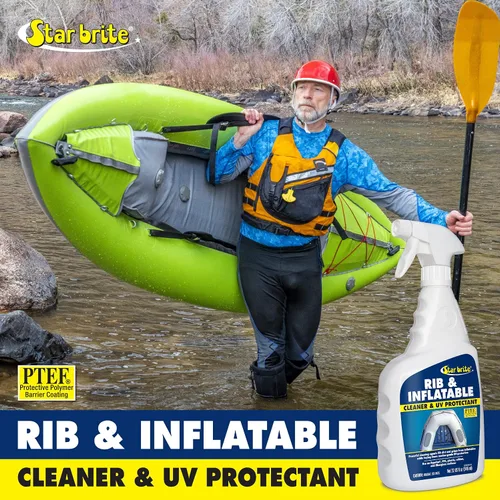 Miniatura 5 de STAR BRITE Limpiador de barcos inflable y protector UV, elimina la suciedad, la mugre y restaura el color mientras protege contra depósitos de sal