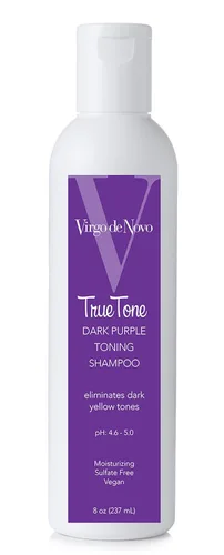 Miniatura 13 de Virgo de Novo Dark Purple Toning Shampoo Neutralizes Yellow & Brassy Tones, Brightens Blonde, Silver & Grey Hair, Sulfate-Free, Color-Safe