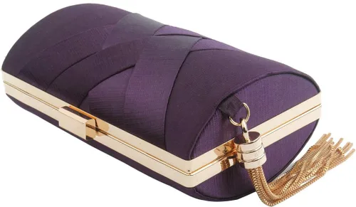Miniatura 5 de Elegante bolso de mano con colgante de borla para mujer, bolso de mano de seda para novia, boda, baile de graduación, fiesta nocturna