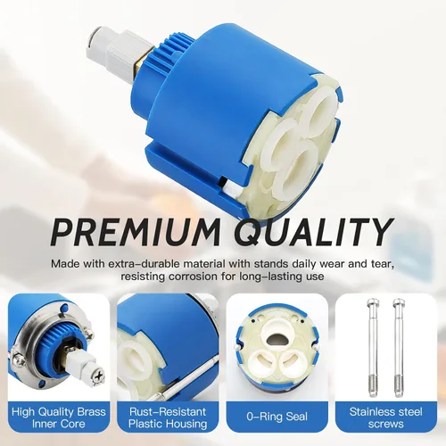 Miniatura 3 de Compatible con Grohe 46048000 Cartucho de repuesto de cartucho de grifo con válvula mezcladora de una sola mano Cartucho de cerámica