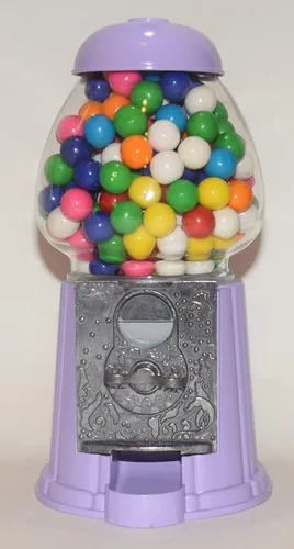 Miniatura 16 de Máquina clásica de chicle/dispensador de dulces, 9 pulgadas - negro