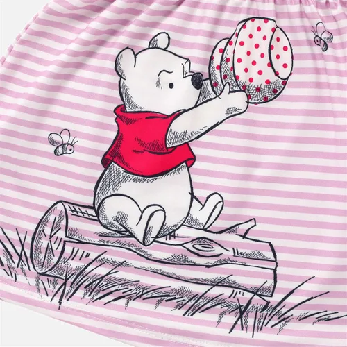 Miniatura 4 de Disney Winnie The Pooh - Vestido de manga larga con volantes, estampado para niñas de 2 a 6 años