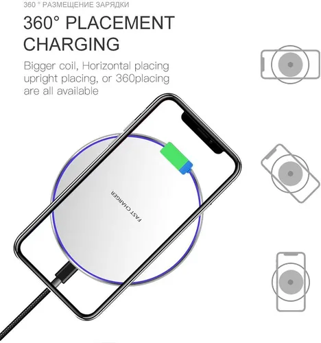 Miniatura 3 de Cargador inalámbrico rápido de 30 W, compatible con iPhone 14/14 Plus/14 Pro/14 Pro Max/13/13 Mini/SE 2022/12/11/X/8, Samsung Galaxy S23/S23