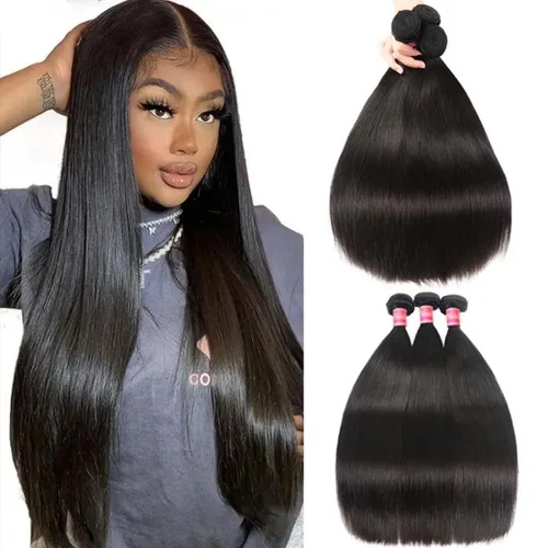 Miniatura 13 de Beauty Forever Yaki - Extensiones de cabello humano virgen mongol sin procesar, grado 12A, 3 paquetes de cabello humano virgen mongol sin procesar