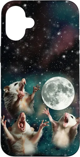 Miniatura 23 de Three Possum Moon 3 Opossum Funny Weird Cursed Meme Case para iPhone 17