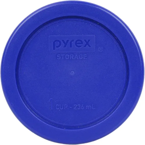 Miniatura 2 de Pyrex (3) 7202-PC 1-Cup, (3) 7200-PC 2-Cup, (2) 7201-PC 4-Cup, y (2) 7402-PC 6/7-Cup Tapas de almacenamiento de alimentos en azul y azul Cadete