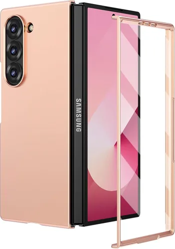 Miniatura 10 de Ruky Funda para Samsung Galaxy Z Fold 5, cubierta de cuerpo completo con protector de pantalla integrado, soporte de carga inalámbrica de PC duro