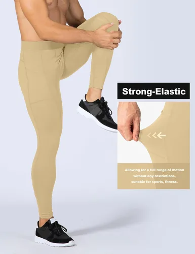 Miniatura 3 de SPVISE Pantalones de compresión para hombre, leggings para deportes, gimnasio, mallas atléticas frescas y secas, capa base para correr, fútbol