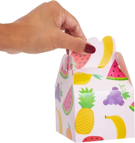Miniatura 3 de Sparkle and Bash Tutti Frutti Cajas de golosinas – 3.5 x 2.75 pulgadas, 36 unidades, colores surtidos, cajas de regalo de fiesta de frutas