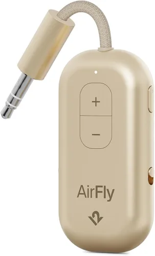 Miniatura 15 de Twelve South AirFly Pro - Transmisor/receptor de audio inalámbrico Bluetooth para hasta 2 AirPods/auriculares inalámbricos; uso con cualquier Negro