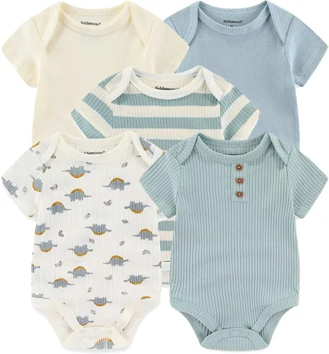 Miniatura 94 de Conjunto de canastilla para bebé, 9 piezas, conjunto de mamelucos y pantalones, conjunto de regalo unisex para bebé